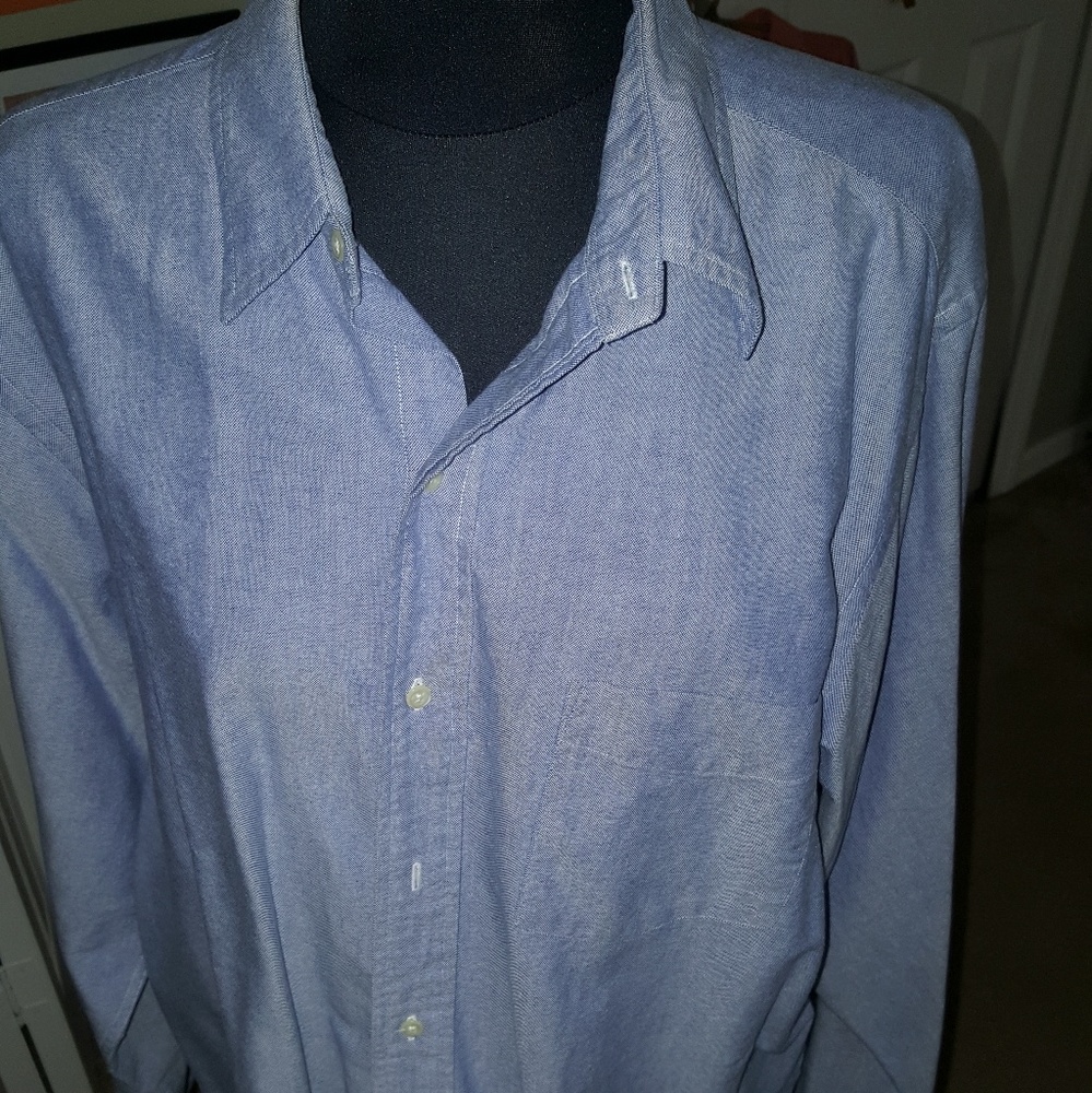 2 for $10 Mens large light blue dress shirt